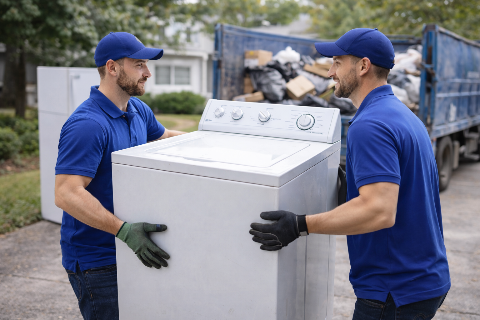 moving washer machine